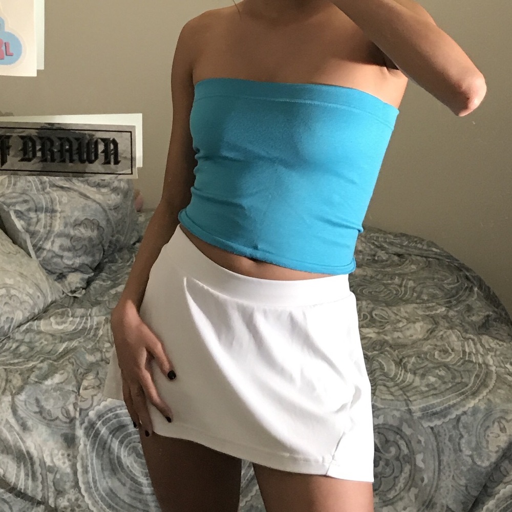 Aqua tube top by no boundaries